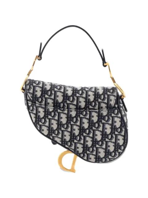Saddle Handbag Oblique Canvas Mini shoulder bag by CHRISTIAN DIOR 