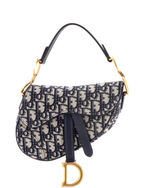 Saddle Handbag Oblique Canvas Mini shoulder bag by CHRISTIAN DIOR 