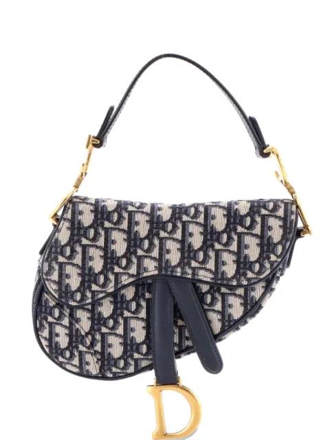 Saddle Handbag Oblique Canvas Mini shoulder bag by CHRISTIAN DIOR 