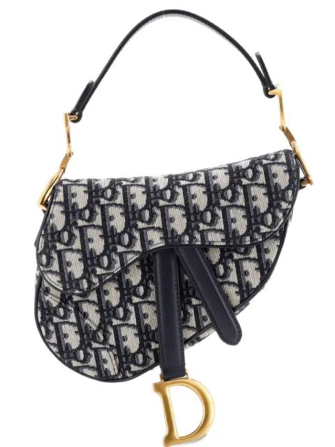 Saddle Handbag Oblique Canvas Mini shoulder bag by CHRISTIAN DIOR 