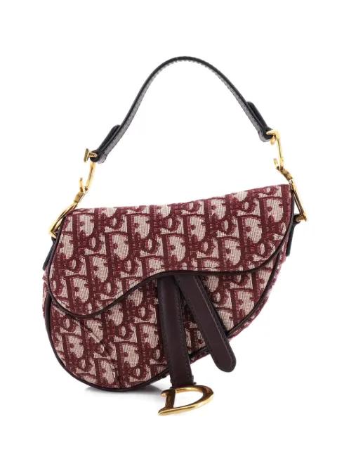 Saddle Handbag Oblique Canvas Mini shoulder bag by CHRISTIAN DIOR 
