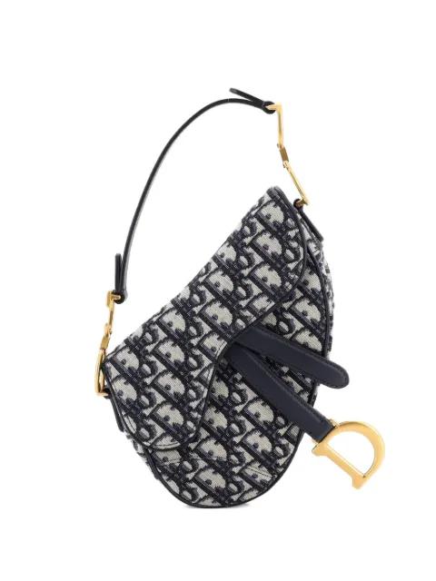 Saddle Handbag Oblique Canvas Mini shoulder bag by CHRISTIAN DIOR 