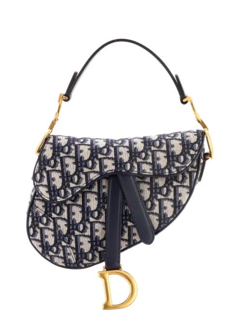 Saddle Handbag Oblique Canvas Mini shoulder bag by CHRISTIAN DIOR 