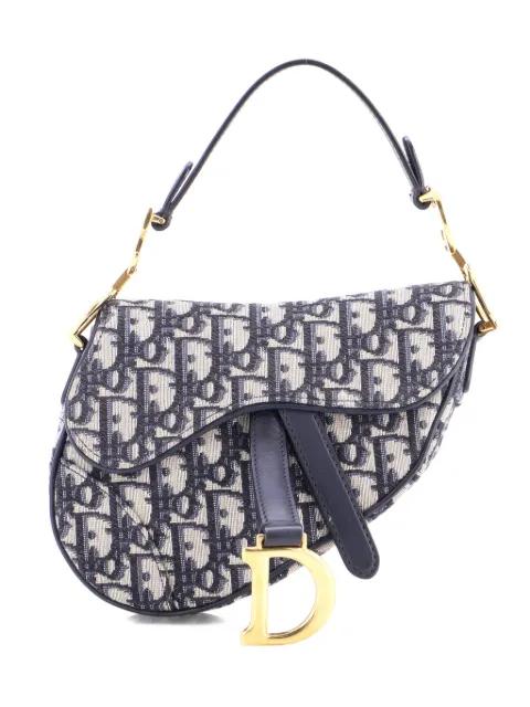 Saddle Handbag Oblique Canvas Mini shoulder bag by CHRISTIAN DIOR 