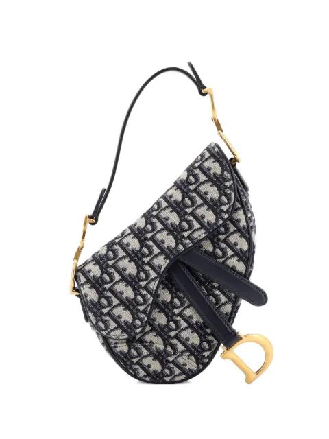 Saddle Handbag Oblique Canvas Mini shoulder bag by CHRISTIAN DIOR 