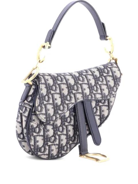 Saddle Handbag Oblique Canvas Mini shoulder bag by CHRISTIAN DIOR 