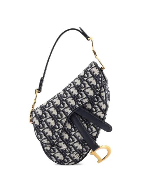 Saddle Handbag Oblique Canvas Mini shoulder bag by CHRISTIAN DIOR 