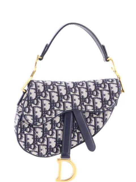 Saddle Handbag Oblique Canvas Mini shoulder bag by CHRISTIAN DIOR 