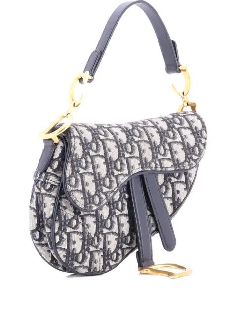 Saddle Handbag Oblique Canvas Mini shoulder bag by CHRISTIAN DIOR 