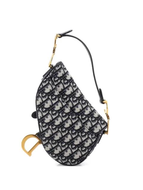 Saddle Handbag Oblique Canvas Mini shoulder bag by CHRISTIAN DIOR 