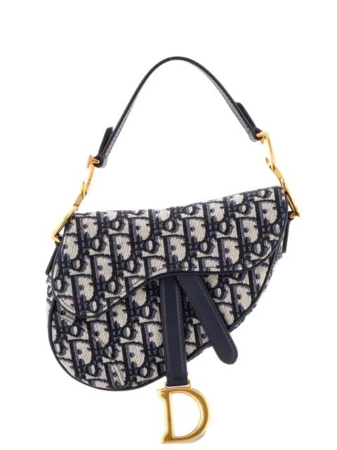 Saddle Handbag Oblique Canvas Mini shoulder bag by CHRISTIAN DIOR 