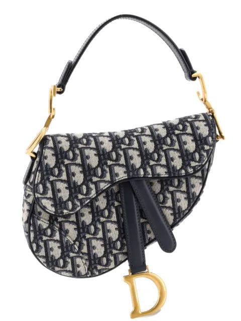 Saddle Handbag Oblique Canvas Mini shoulder bag by CHRISTIAN DIOR 