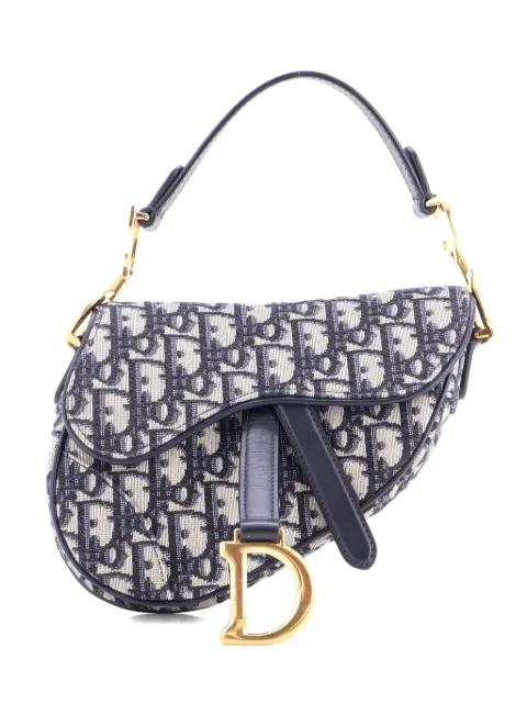 Saddle Handbag Oblique Canvas Mini shoulder bag by CHRISTIAN DIOR 