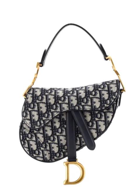 Saddle Handbag Oblique Canvas Mini shoulder bag by CHRISTIAN DIOR 