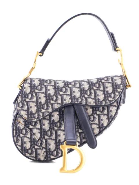 Saddle Handbag Oblique Canvas Mini shoulder bag by CHRISTIAN DIOR 