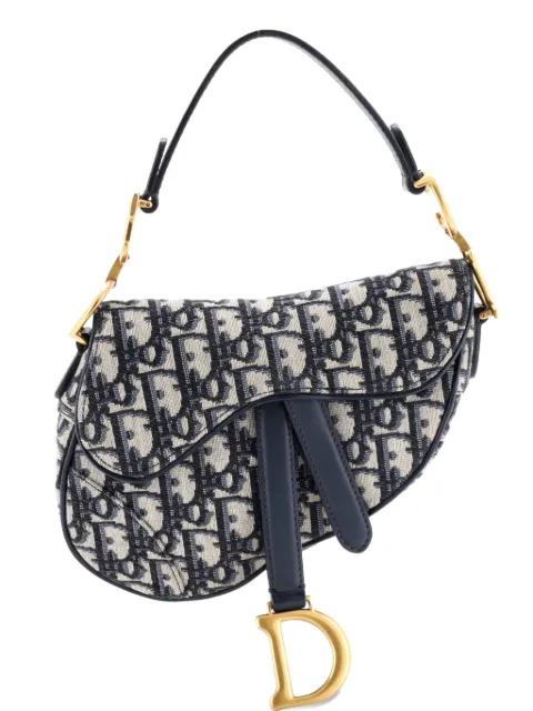 Saddle Handbag Oblique Canvas Mini shoulder bag by CHRISTIAN DIOR 