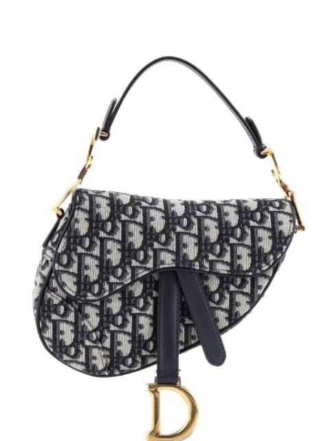 Saddle Handbag Oblique Canvas Mini shoulder bag by CHRISTIAN DIOR 