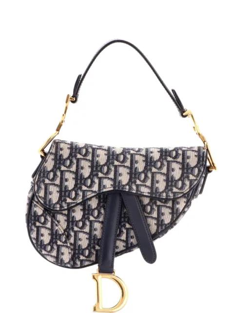 Saddle Handbag Oblique Canvas Mini shoulder bag by CHRISTIAN DIOR 