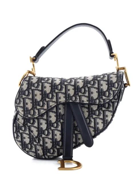 Saddle Handbag Oblique Canvas Mini shoulder bag by CHRISTIAN DIOR 