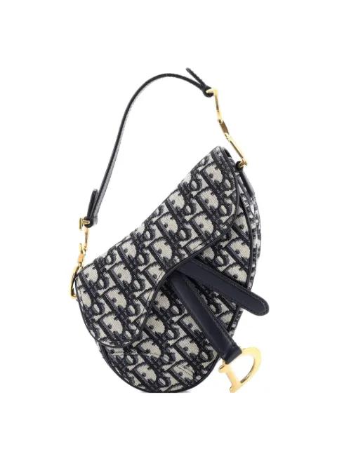 Saddle Handbag Oblique Canvas Mini shoulder bag by CHRISTIAN DIOR 