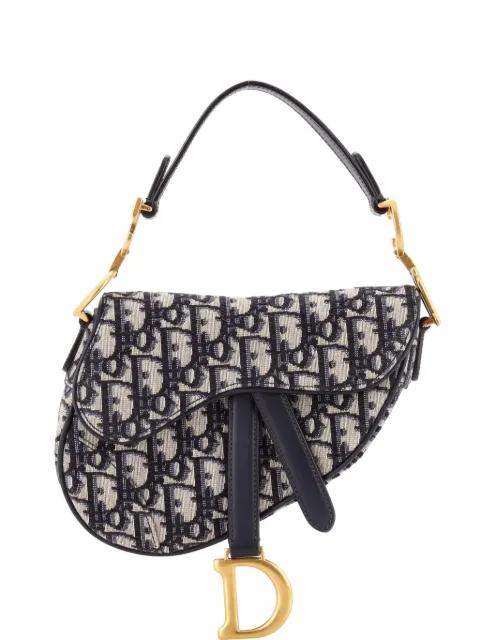Saddle Handbag Oblique Canvas Mini shoulder bag by CHRISTIAN DIOR 