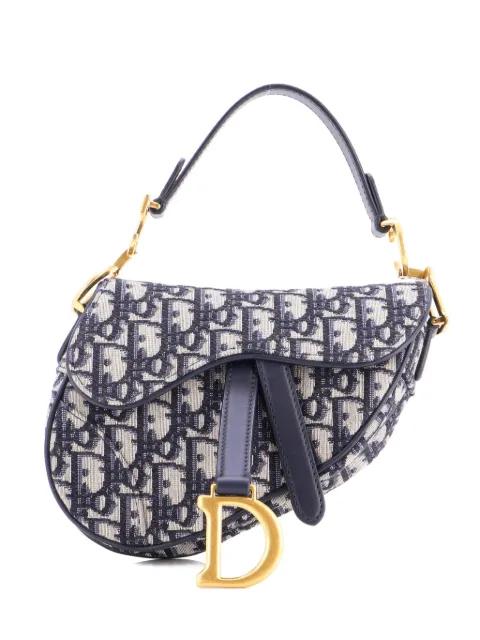 Saddle Handbag Oblique Canvas Mini shoulder bag by CHRISTIAN DIOR 