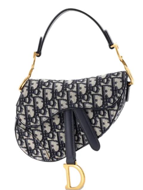Saddle Handbag Oblique Canvas Mini shoulder bag by CHRISTIAN DIOR 
