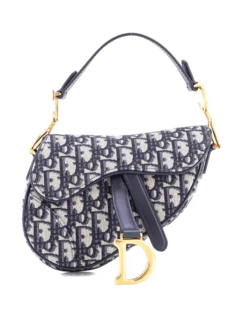Saddle Handbag Oblique Canvas Mini shoulder bag by CHRISTIAN DIOR 