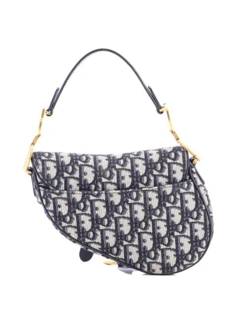 Saddle Handbag Oblique Canvas Mini shoulder bag by CHRISTIAN DIOR 