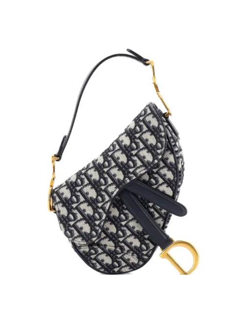 Saddle Handbag Oblique Canvas Mini shoulder bag by CHRISTIAN DIOR 