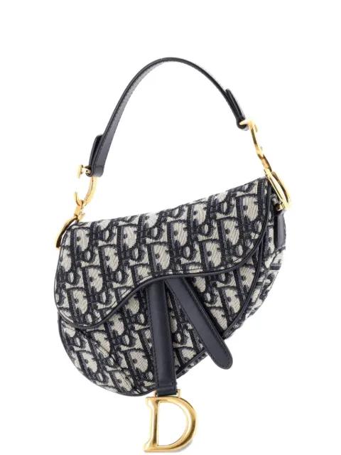 Saddle Handbag Oblique Canvas Mini shoulder bag by CHRISTIAN DIOR 