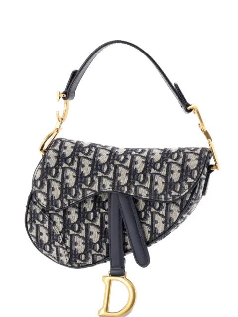 Saddle Handbag Oblique Canvas Mini shoulder bag by CHRISTIAN DIOR 