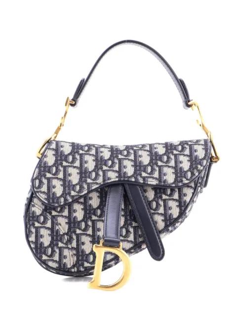 Saddle Handbag Oblique Canvas Mini shoulder bag by CHRISTIAN DIOR 
