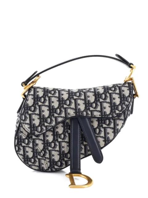 Saddle Handbag Oblique Canvas Mini shoulder bag by CHRISTIAN DIOR 