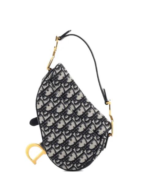 Saddle Handbag Oblique Canvas Mini shoulder bag by CHRISTIAN DIOR 