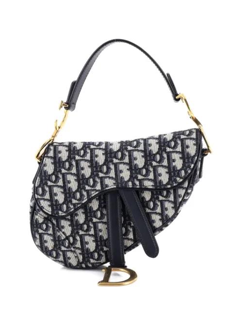 Saddle Handbag Oblique Canvas Mini shoulder bag by CHRISTIAN DIOR 