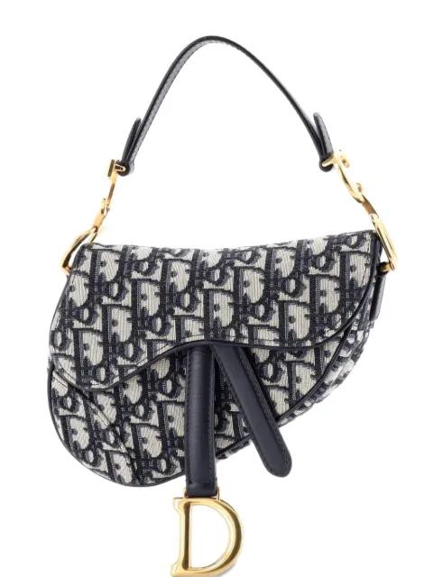 Saddle Handbag Oblique Canvas Mini shoulder bag by CHRISTIAN DIOR 