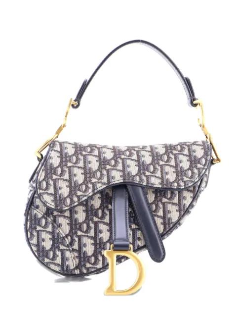 Saddle Handbag Oblique Canvas Mini shoulder bag by CHRISTIAN DIOR 