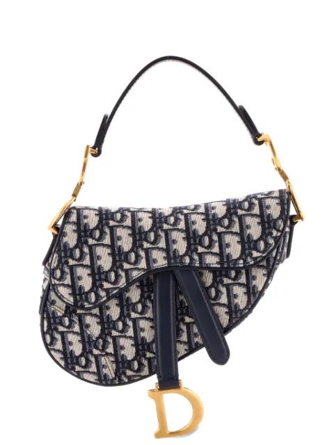 Saddle Handbag Oblique Canvas Mini shoulder bag by CHRISTIAN DIOR 