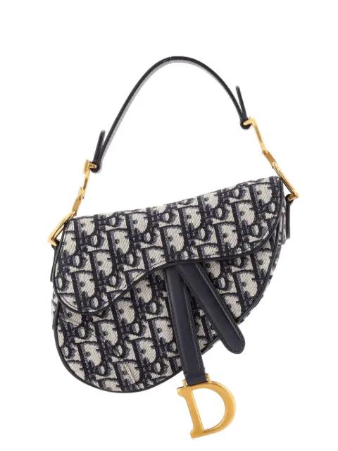 Saddle Handbag Oblique Canvas Mini shoulder bag by CHRISTIAN DIOR 