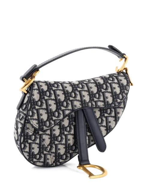Saddle Handbag Oblique Canvas Mini shoulder bag by CHRISTIAN DIOR 