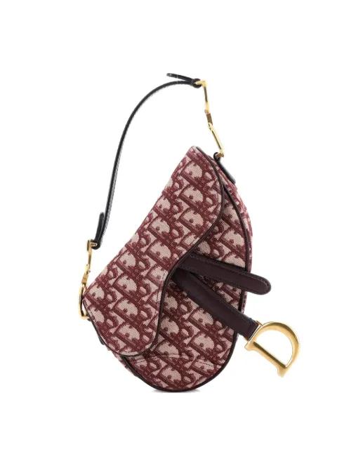 Saddle Handbag Oblique Canvas Mini shoulder bag by CHRISTIAN DIOR 