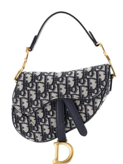 Saddle Handbag Oblique Canvas Mini shoulder bag by CHRISTIAN DIOR 