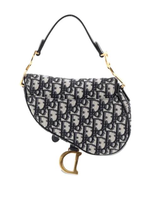 Saddle Handbag Oblique Canvas Mini shoulder bag by CHRISTIAN DIOR 