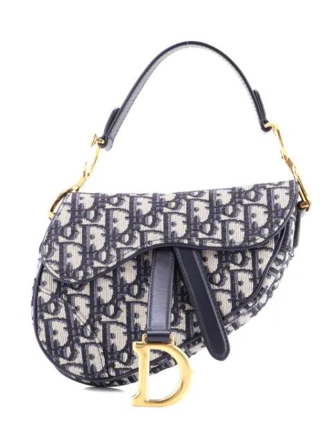 Saddle Handbag Oblique Canvas Mini shoulder bag by CHRISTIAN DIOR 