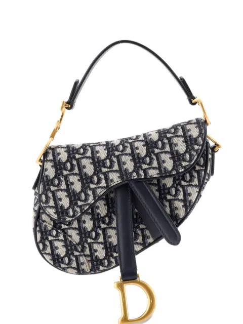 Saddle Handbag Oblique Canvas Mini shoulder bag by CHRISTIAN DIOR 