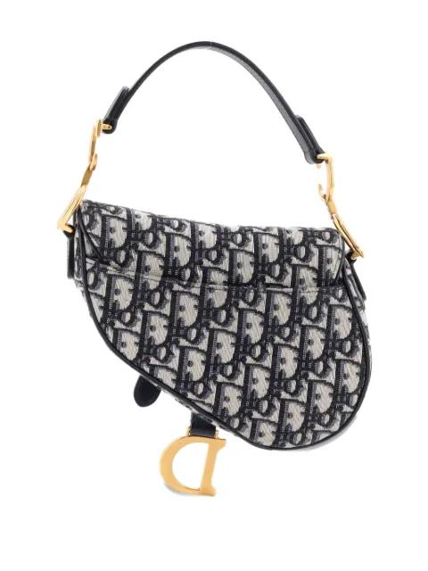 Saddle Handbag Oblique Canvas Mini shoulder bag by CHRISTIAN DIOR 