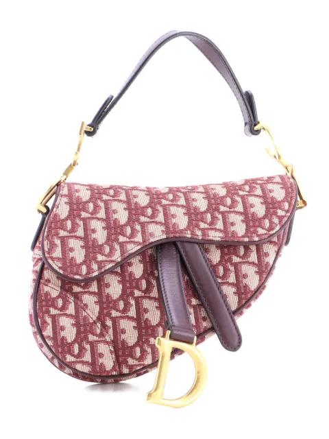 Saddle Handbag Oblique Canvas Mini shoulder bag by CHRISTIAN DIOR 