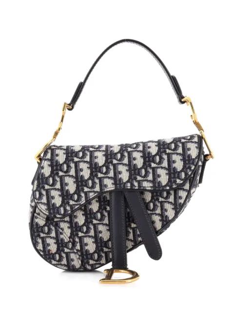 Saddle Handbag Oblique Canvas Mini shoulder bag by CHRISTIAN DIOR 