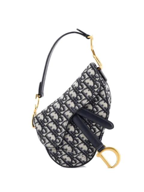 Saddle Handbag Oblique Canvas Mini shoulder bag by CHRISTIAN DIOR 